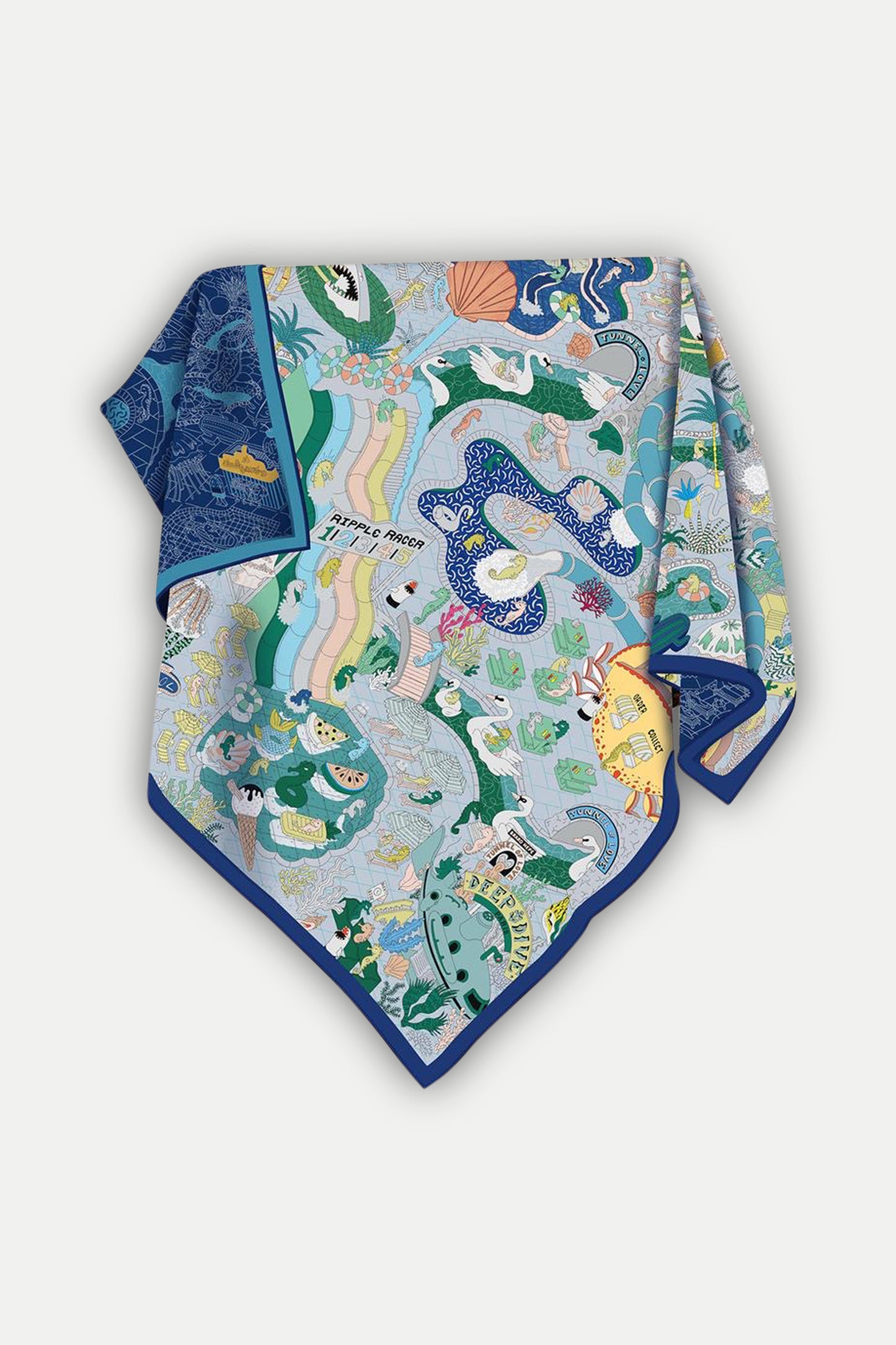 Seidentuch Deluxe „Voyage Sous la Mer“