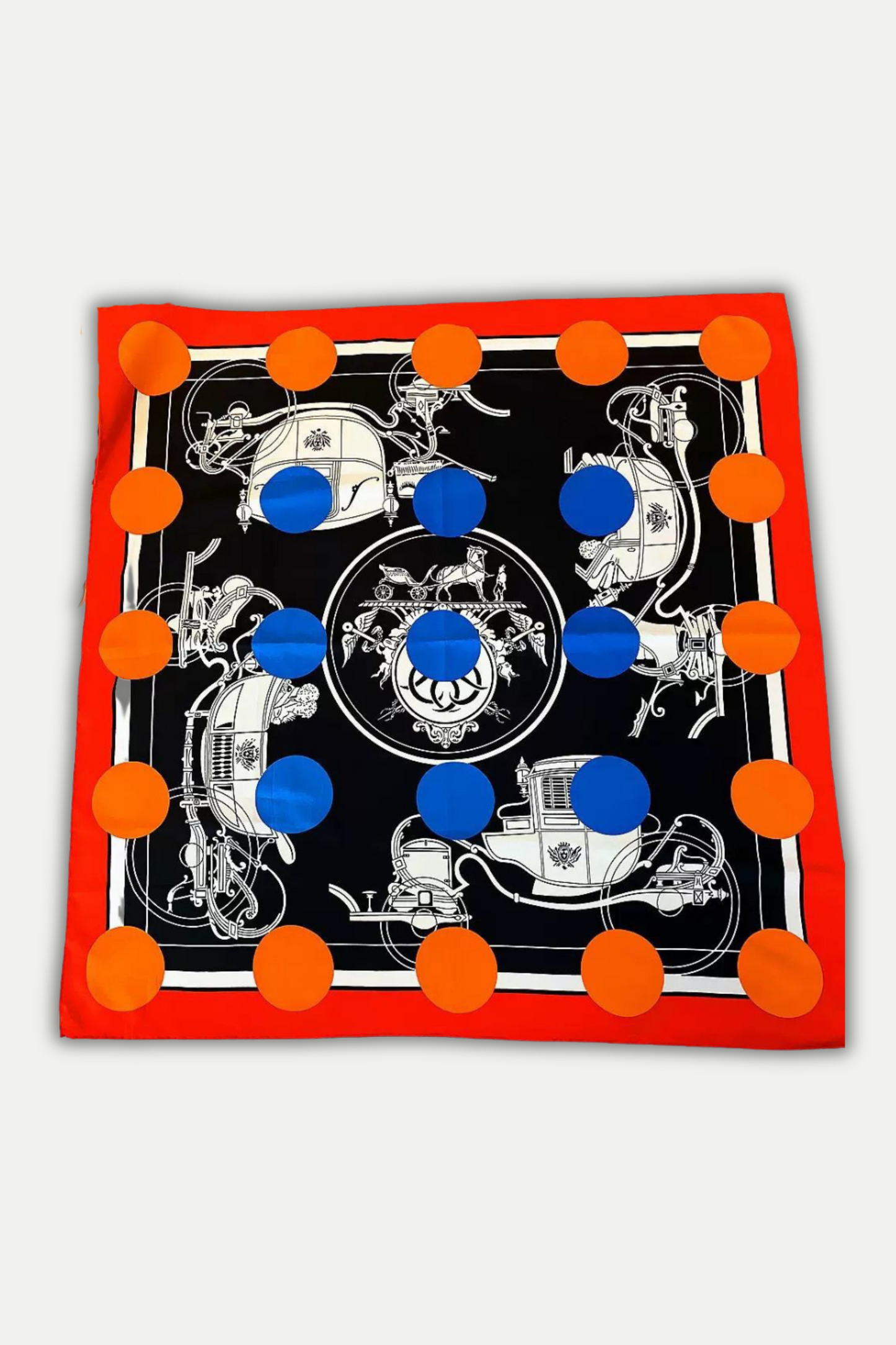 Luxuriöses Seidentuch 90 x 90 cm "Pop Carriage"