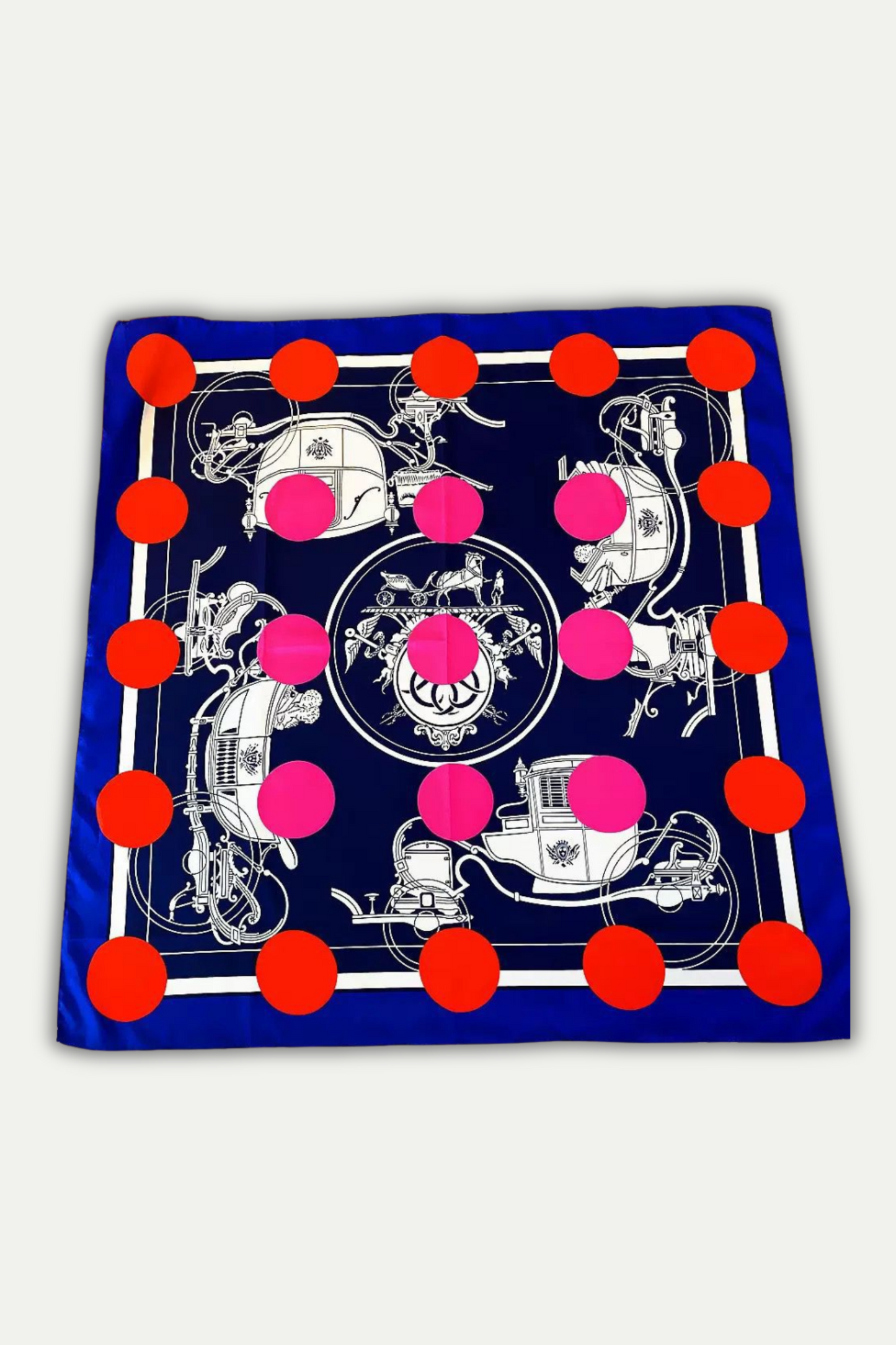 Luxuriöses Seidentuch 90 x 90 cm "Pop Carriage"