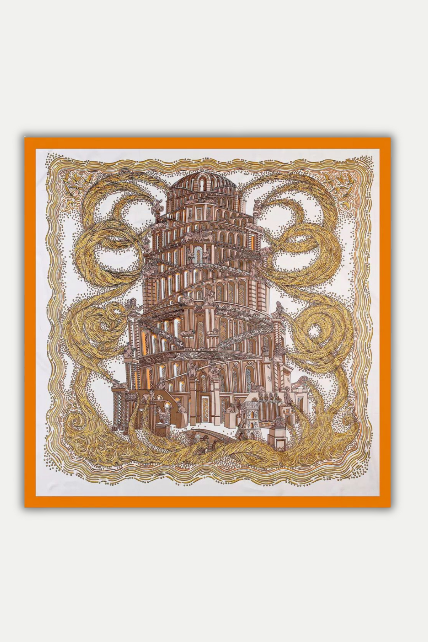 Luxuriöses Seidentuch 130 x 130 cm "Tour des Étoiles"