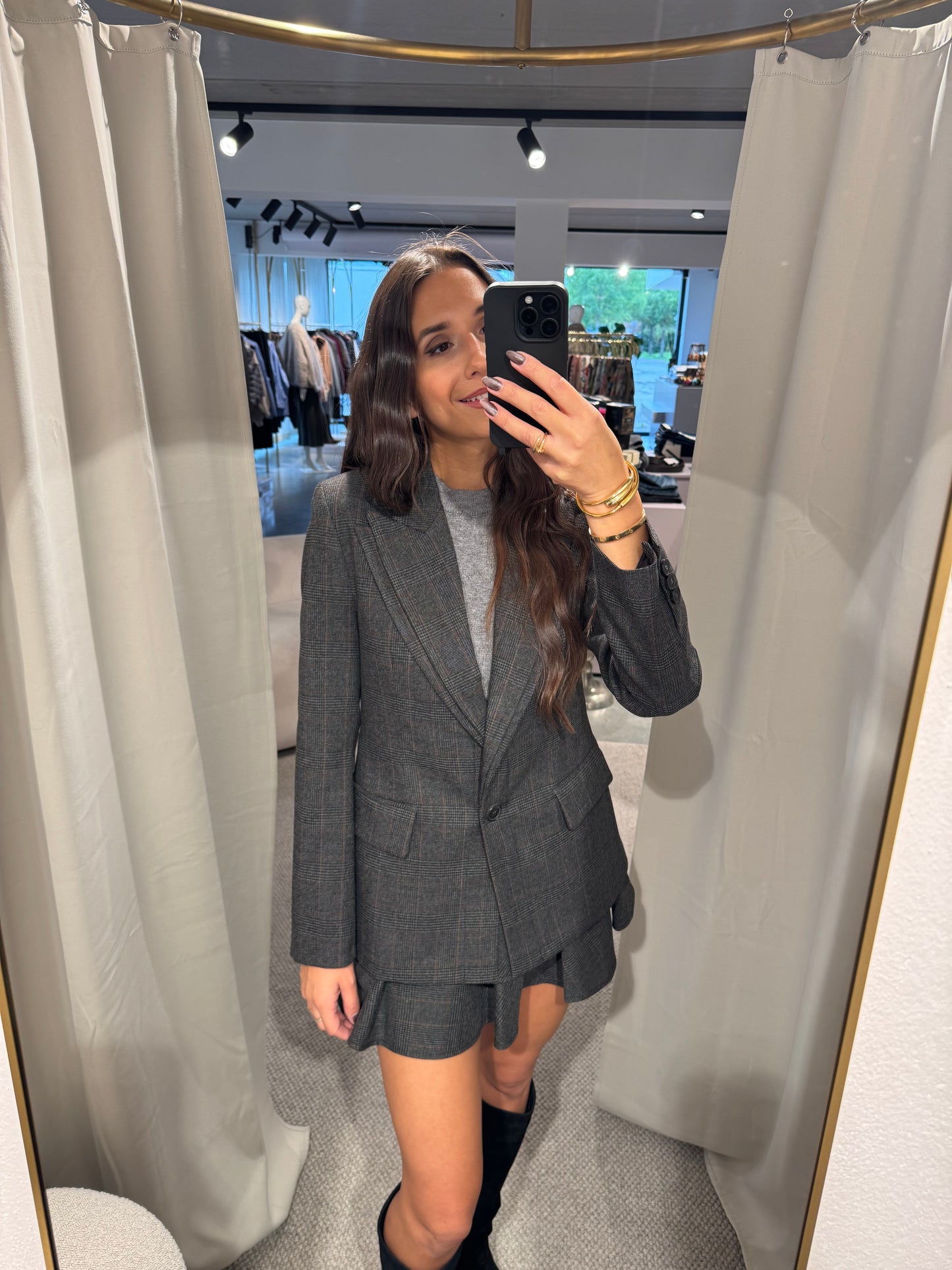 Taillierter Blazer mit doppeltem Revers