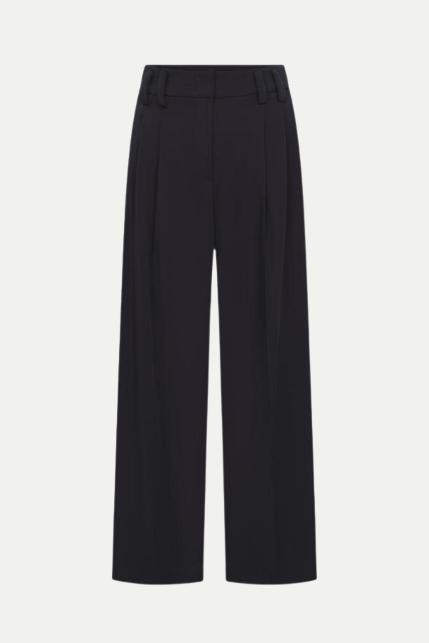 Weit geschnittene Hose in schwarz (verkürzte Form)