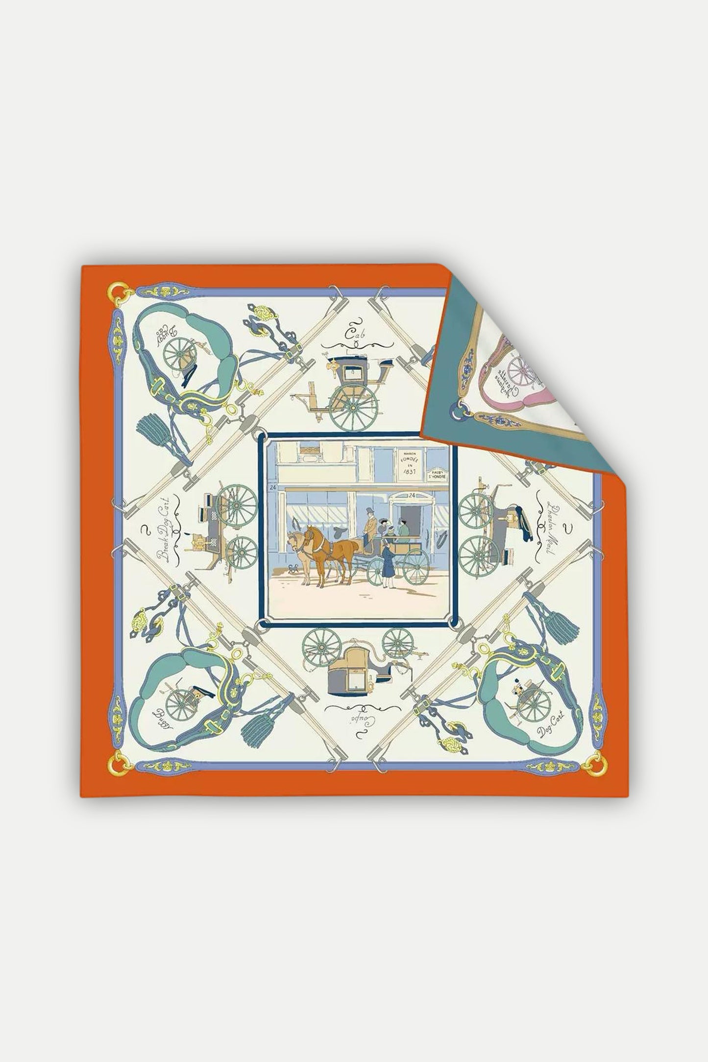 Seidentuch Deluxe „Les Cabs de Paris“