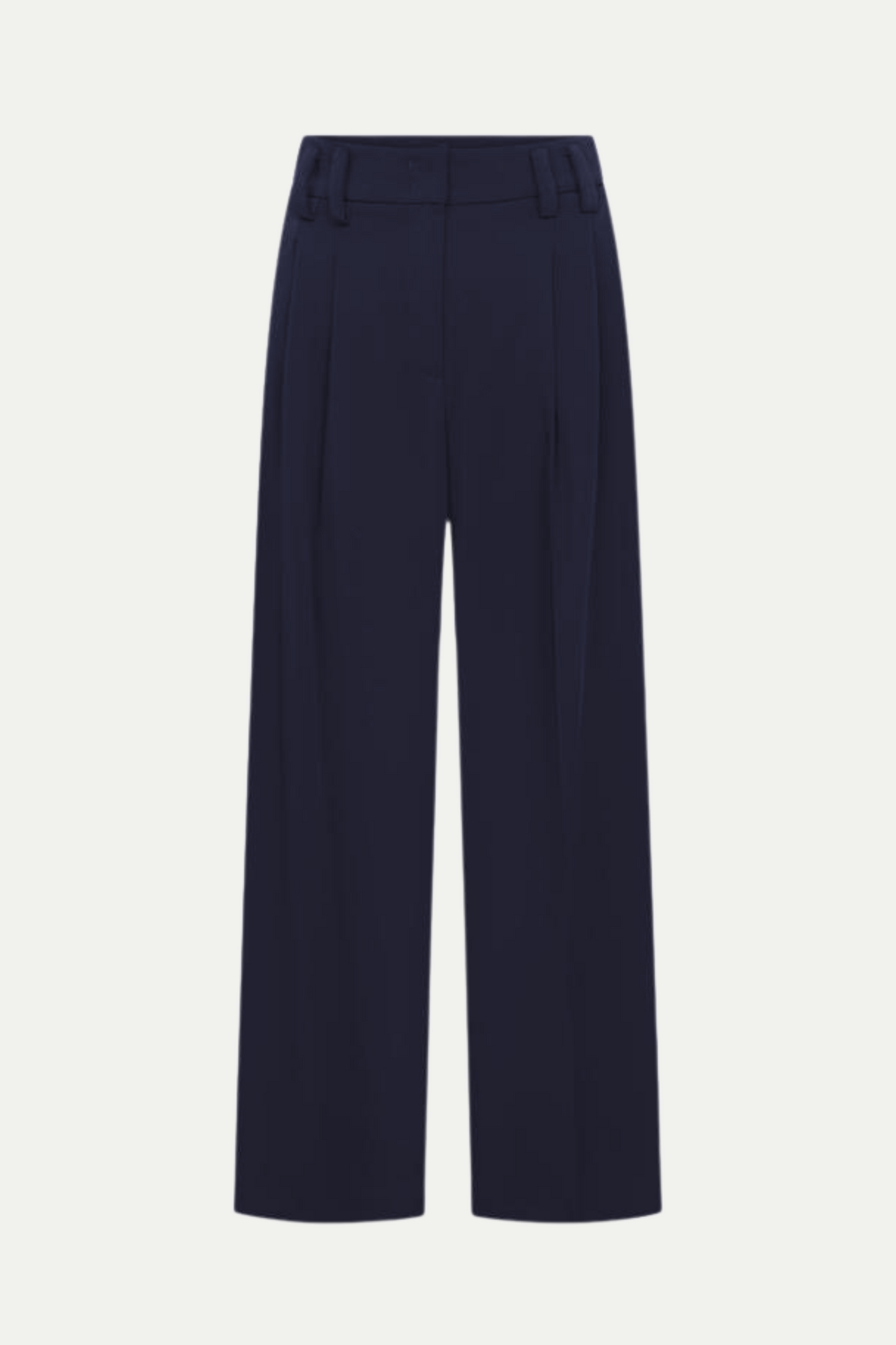 Weit geschnittene Hose in navy (verkürzte Form)