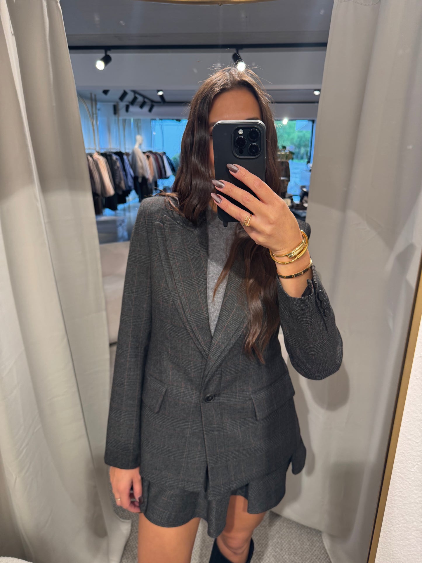 Taillierter Blazer mit doppeltem Revers