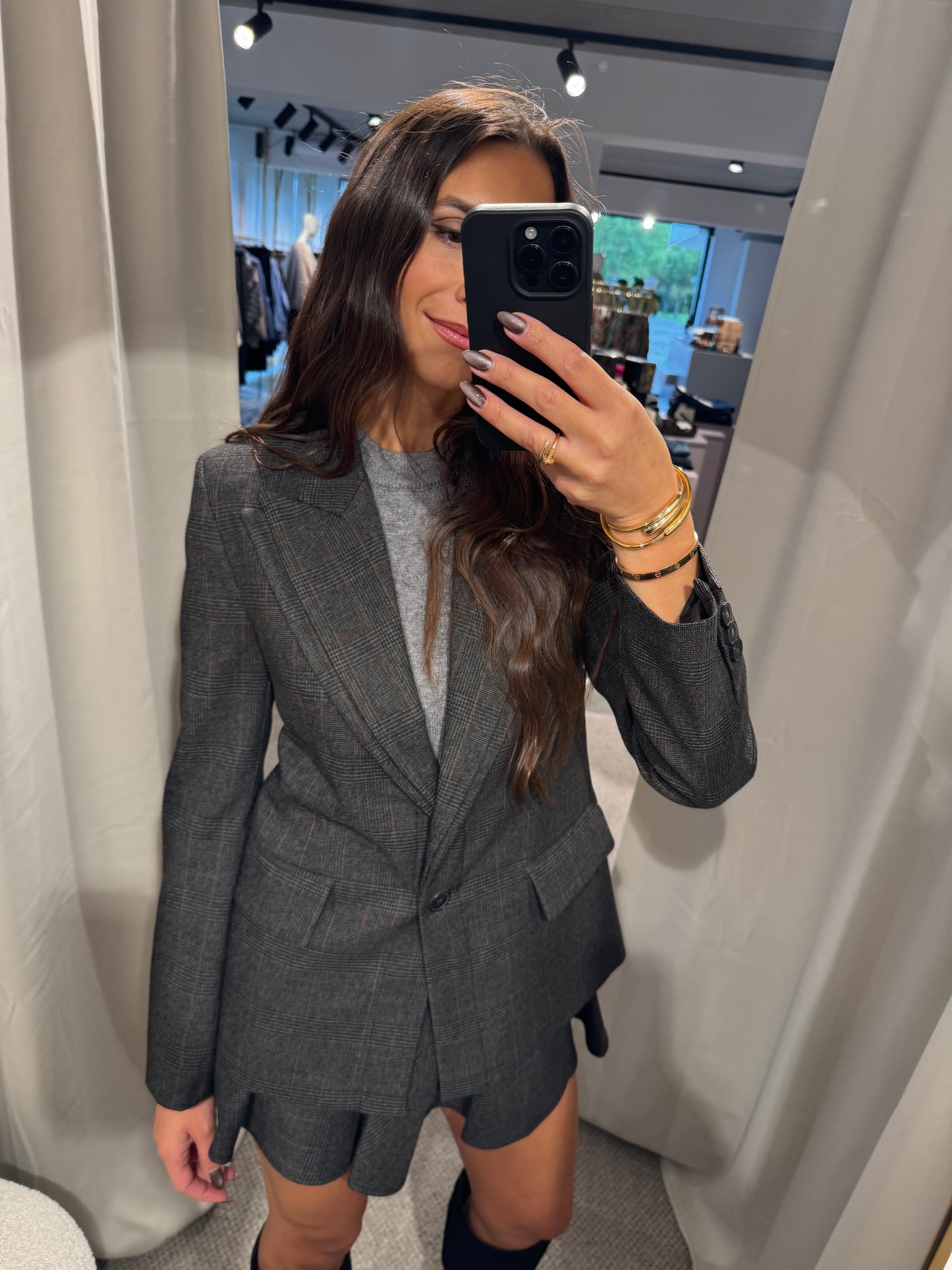 Taillierter Blazer mit doppeltem Revers