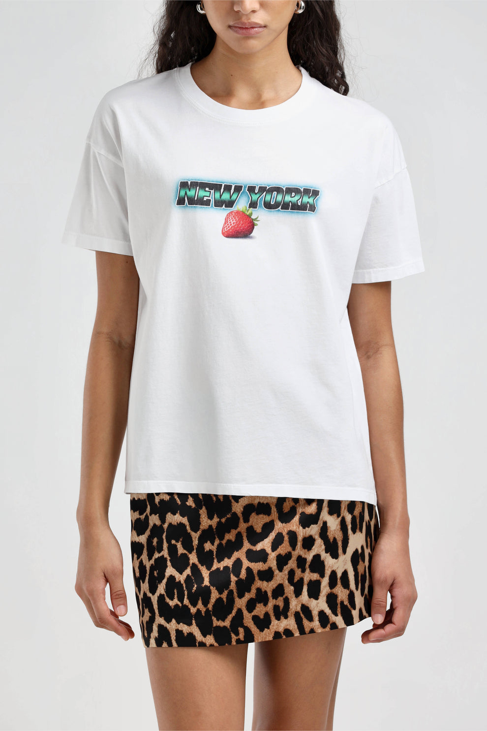 T- Shirt "NEW YORK" in weiß