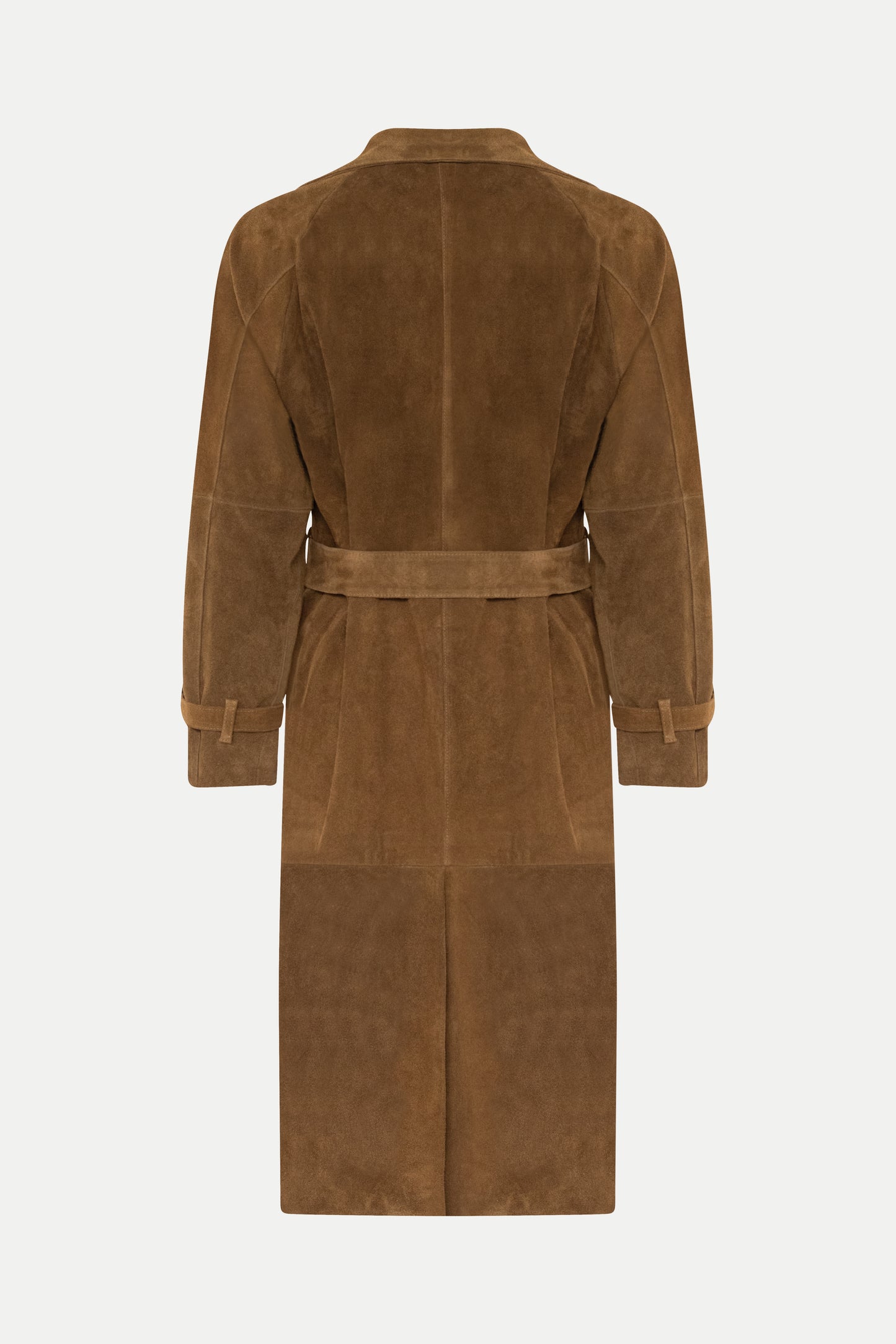 Mantel aus Veloursleder