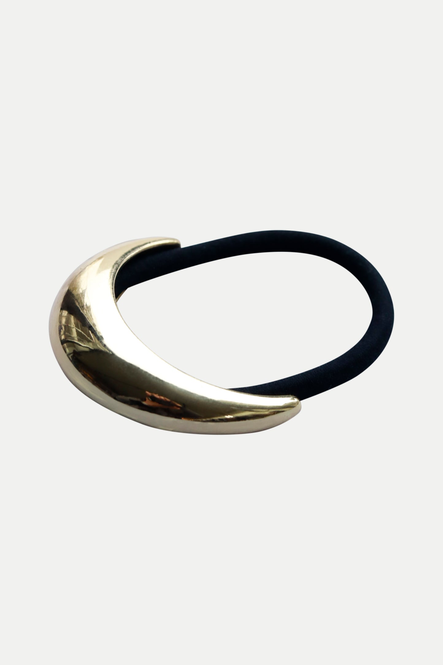 Schmaler Haargummi mit goldenen Details