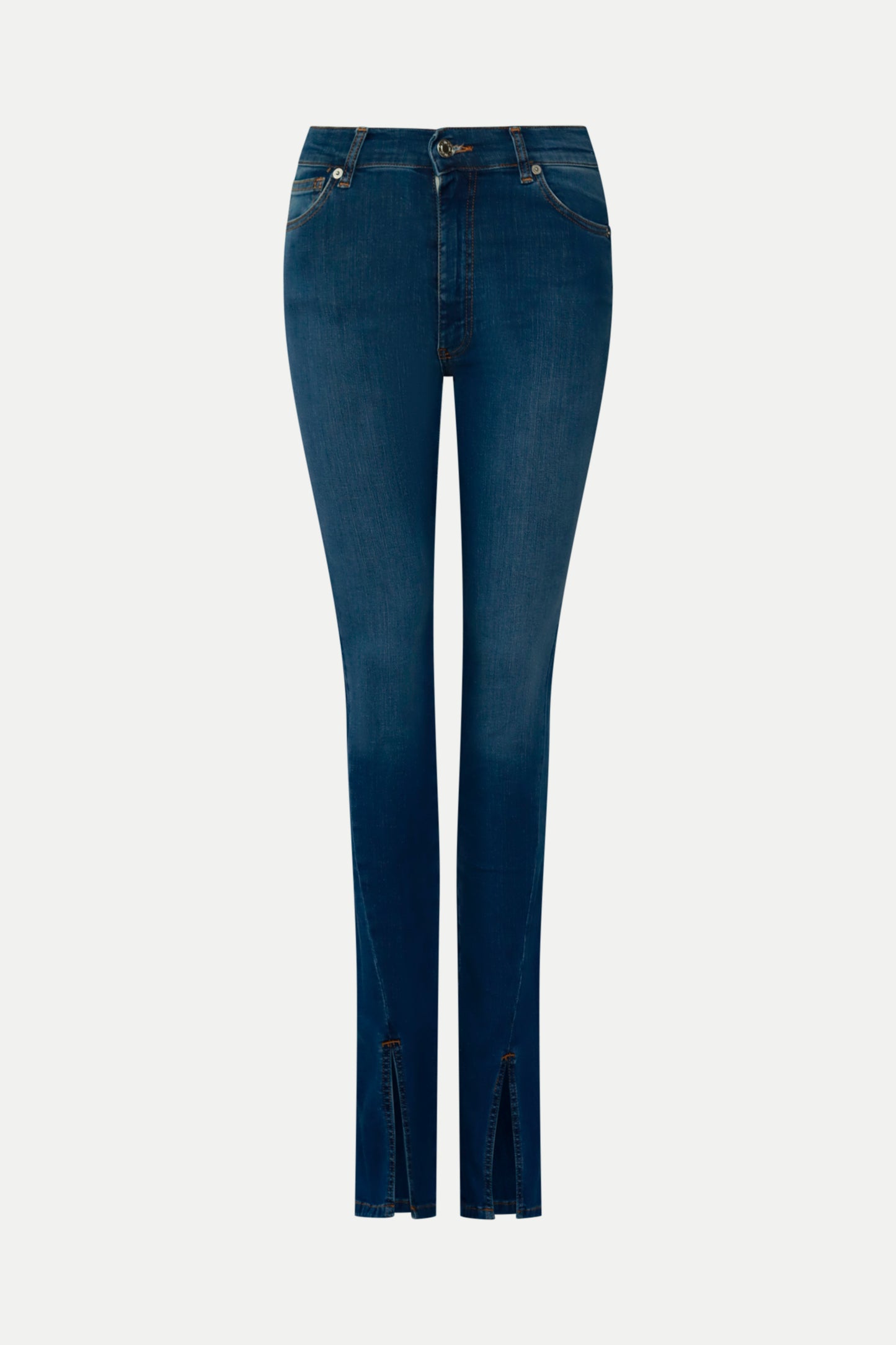 Schmale Jeans mit Schlitz