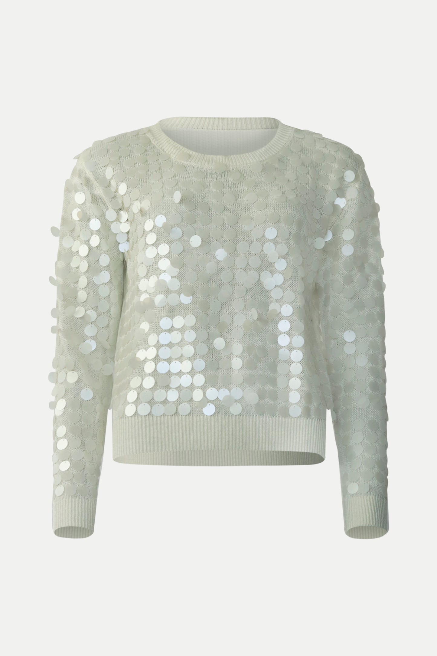Leichter Pullover mit Pailletten