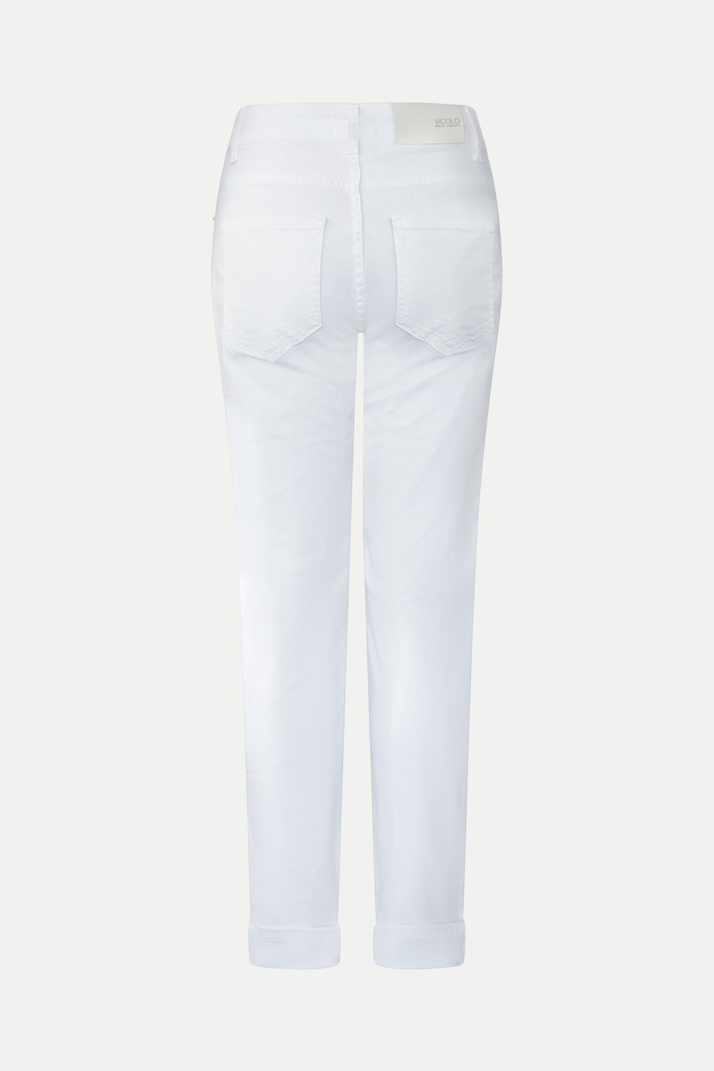 Weiße Slim- Fit Jeans