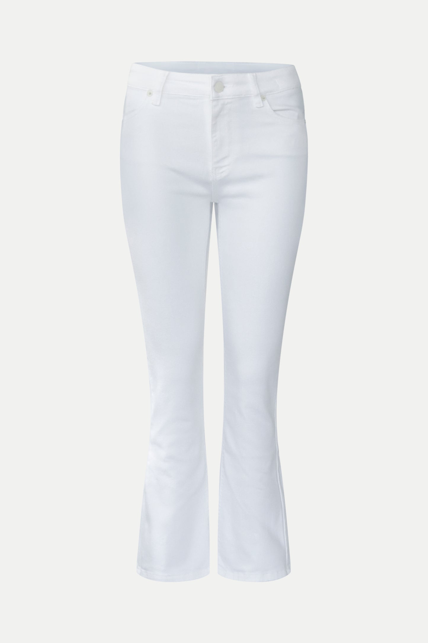 Weiße Flared Jeans