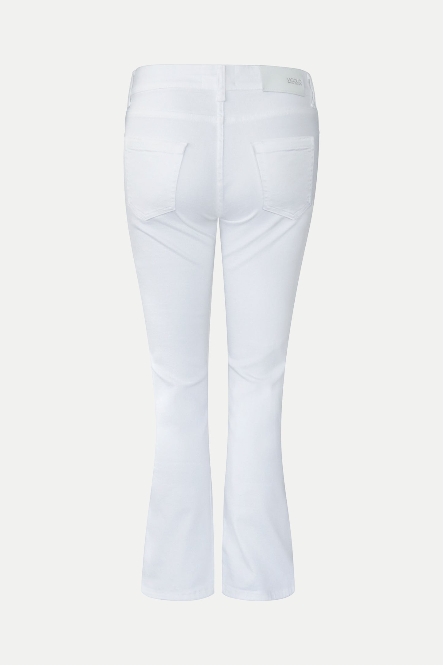 Weiße Flared Jeans
