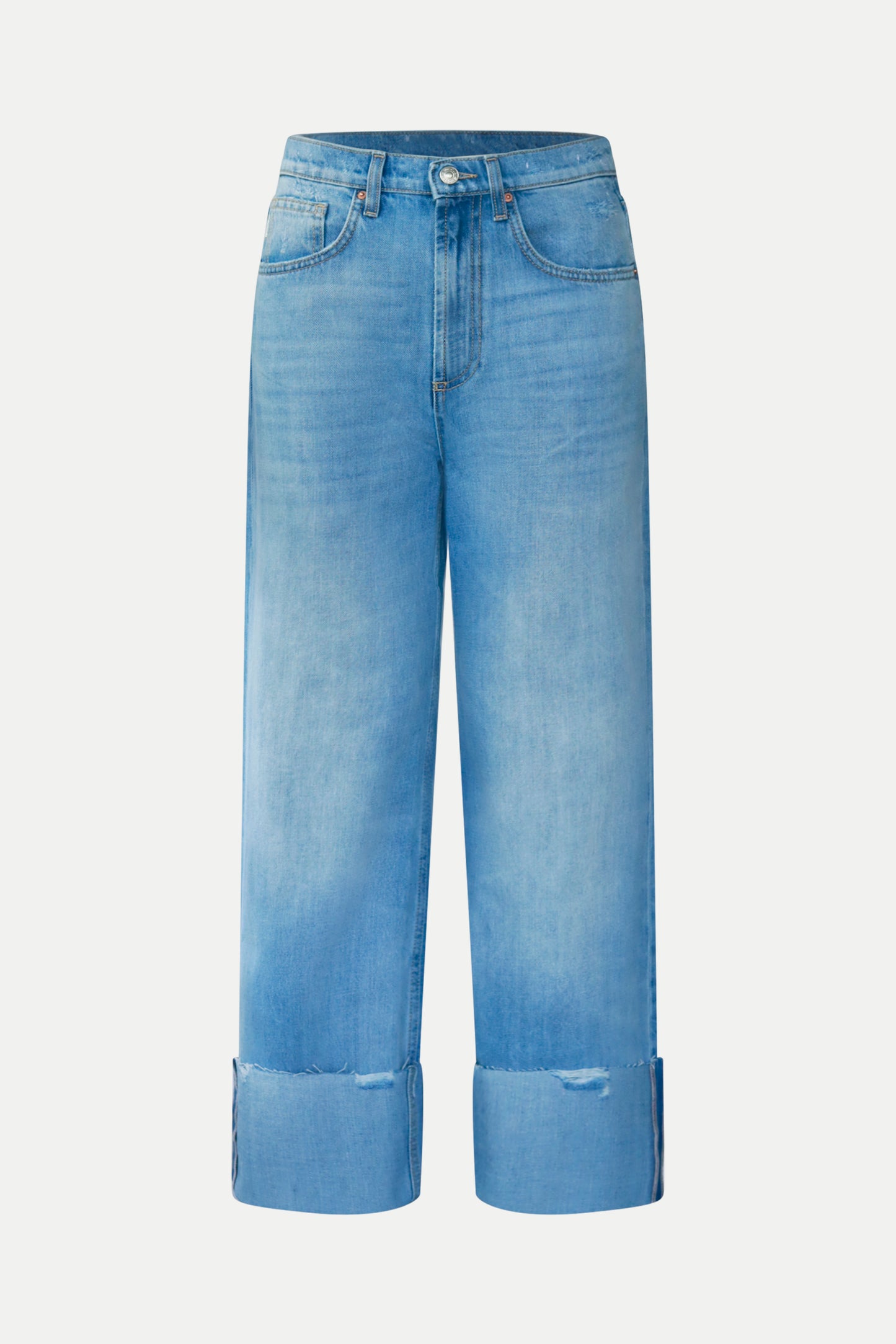 Boyfriend- Jeans mit Aufschlag