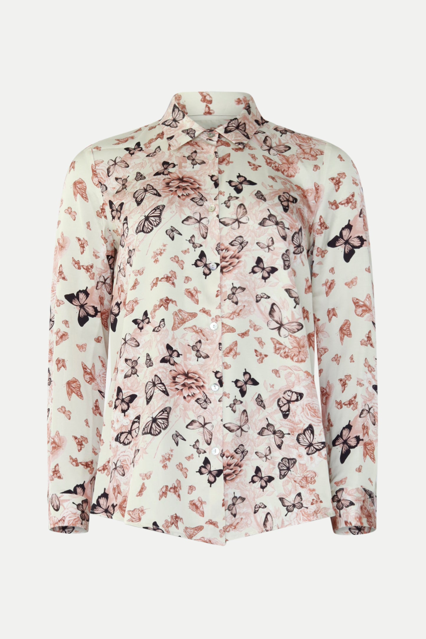 Romantsiche Bluse mit Schmetterlings- Print