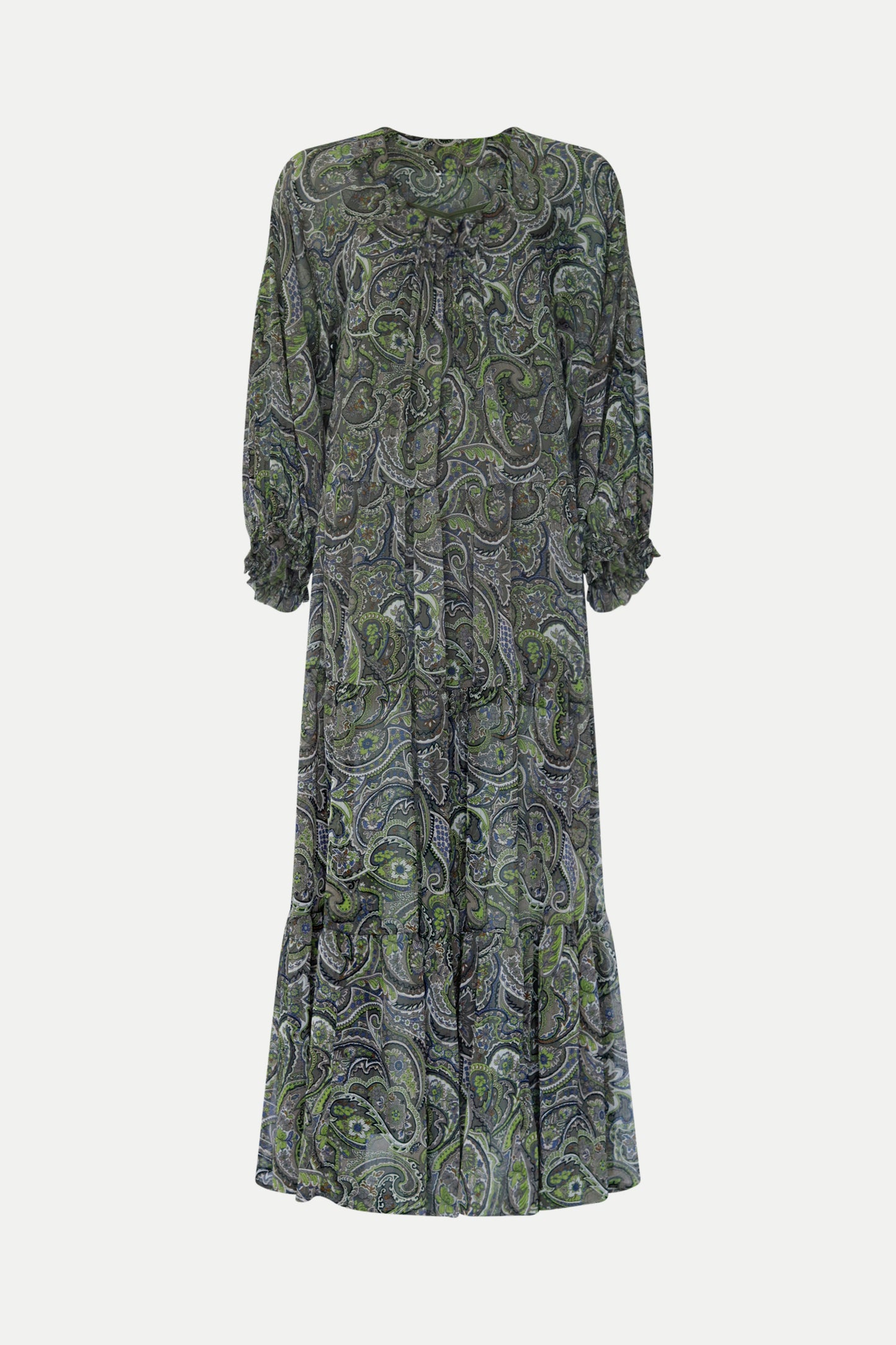 Langes Maxikleid mit Paisley- Muster