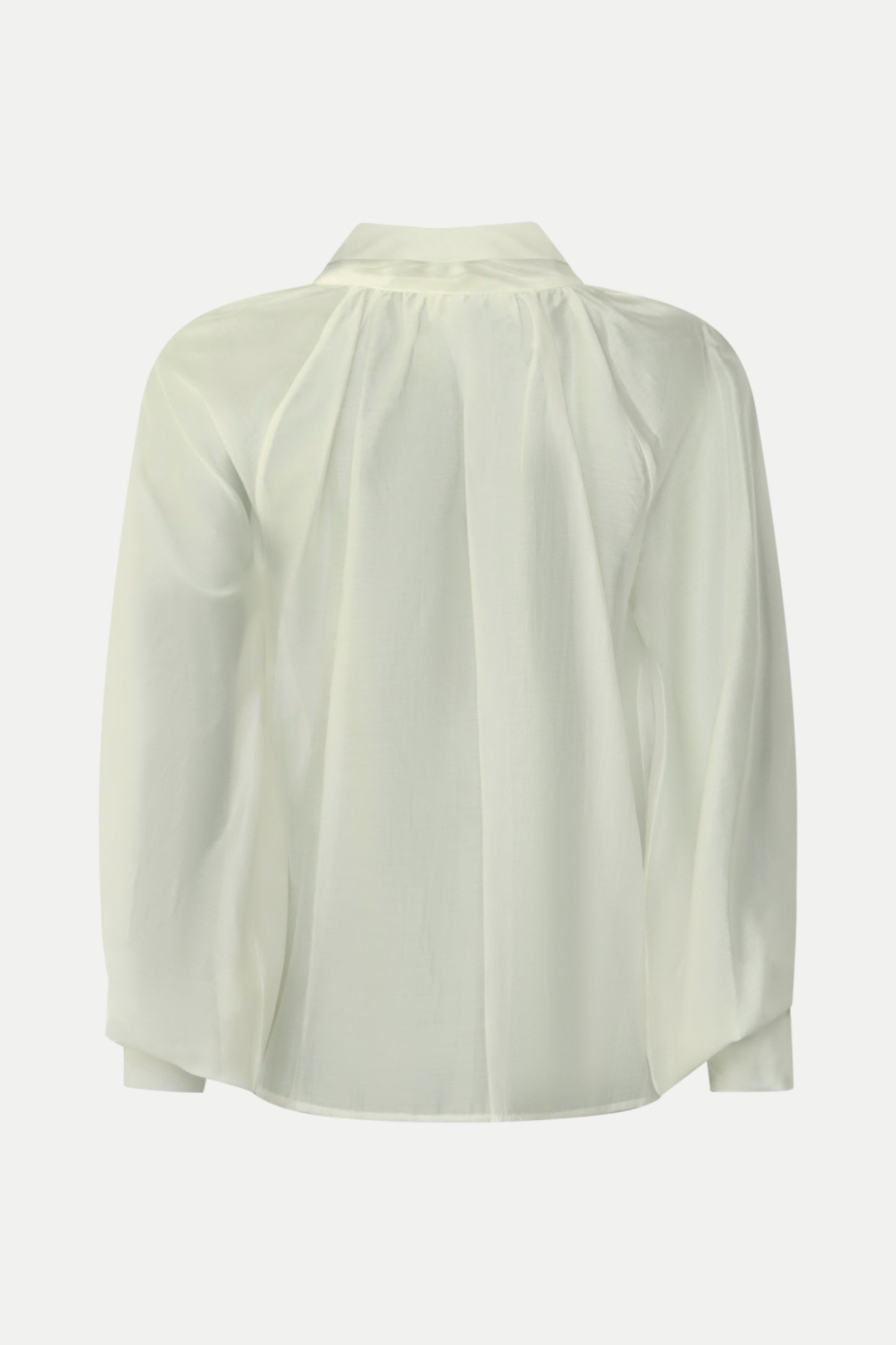 Romantische Bluse mit Schleifendetail in offwhite