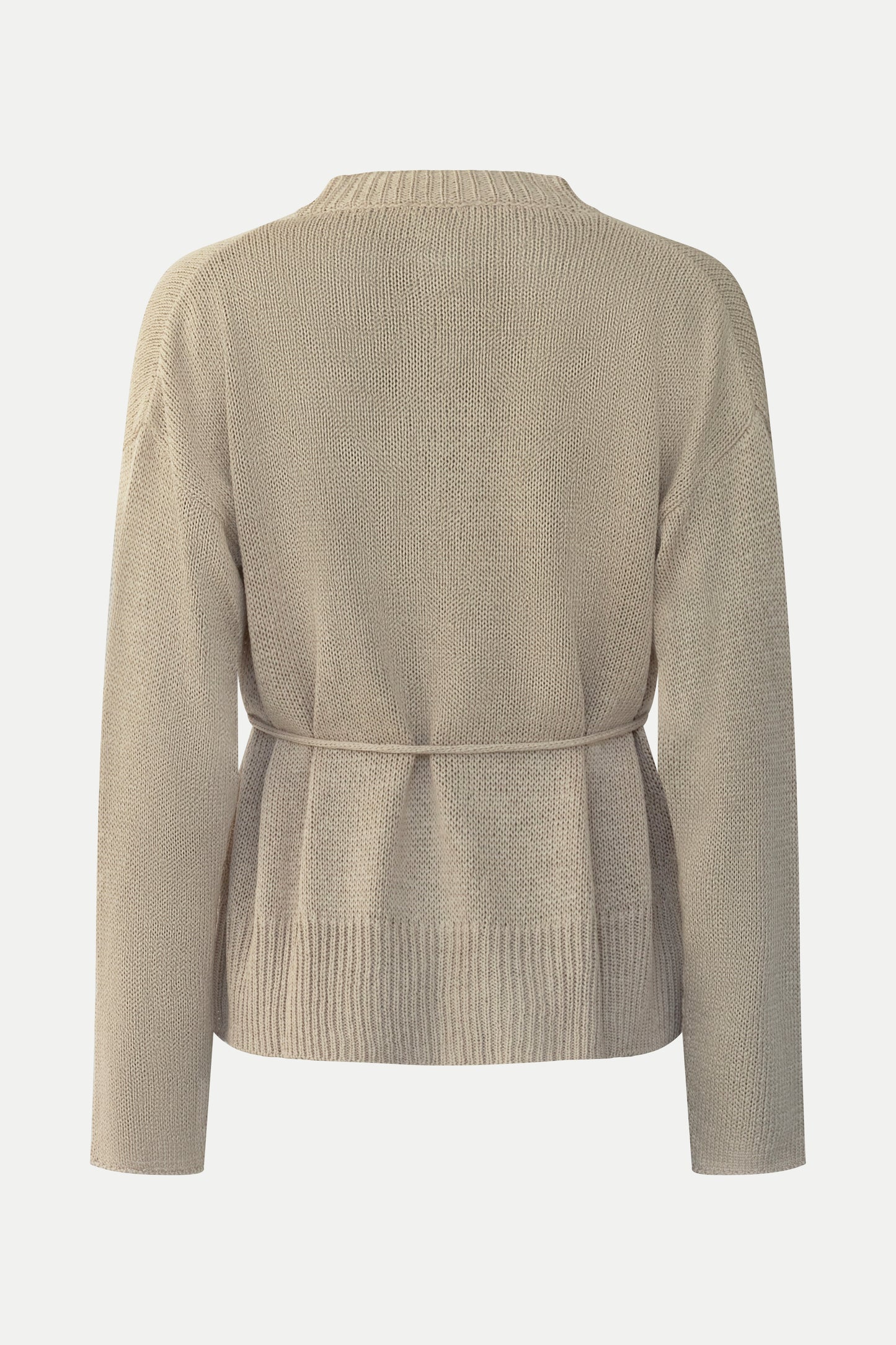 Strickjacke in sand zum Binden