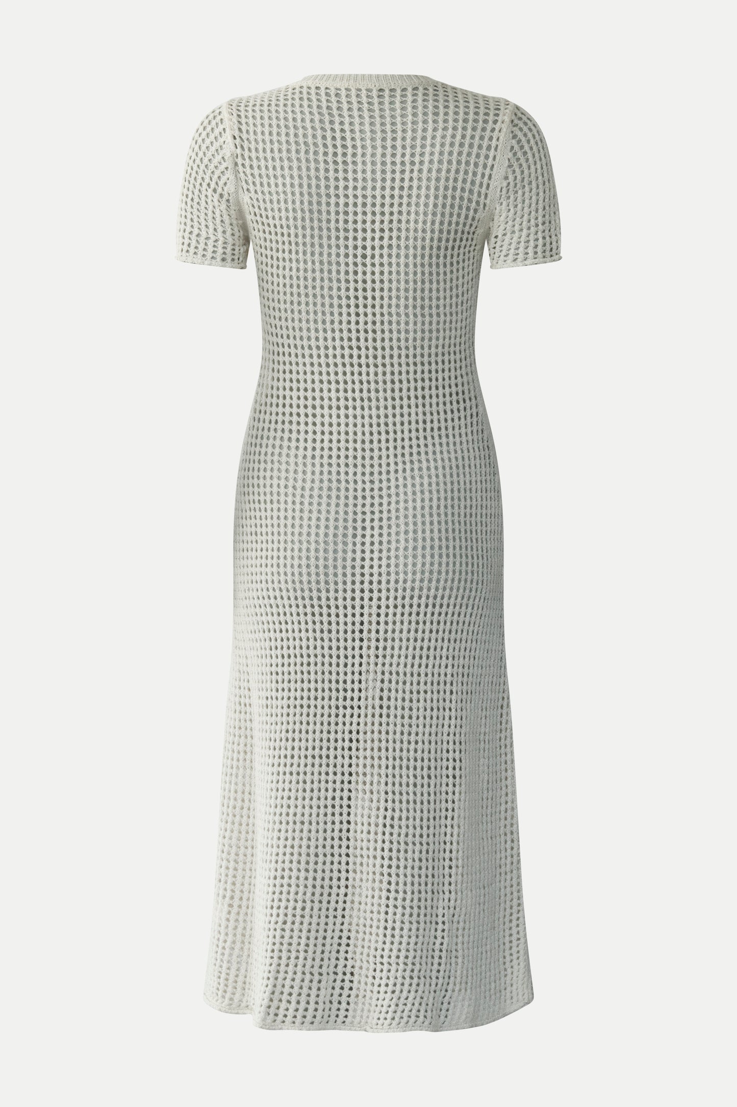 Gehäkeltes Kleid in gebrochenem weiß