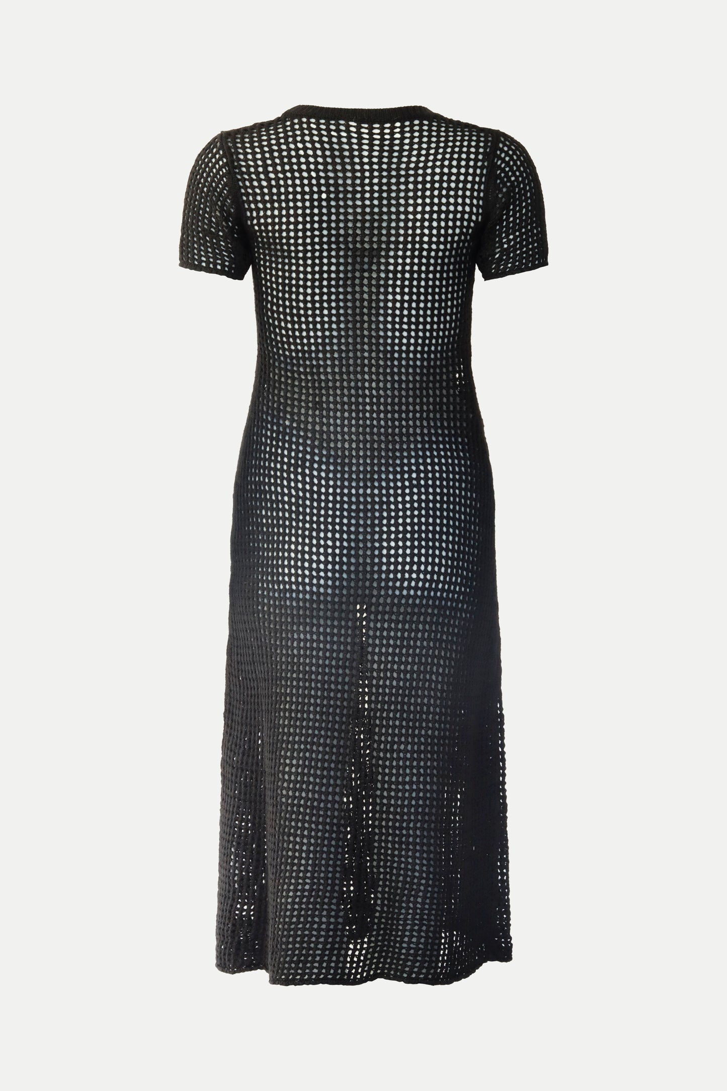 Gehäkeltes Kleid in schwarz