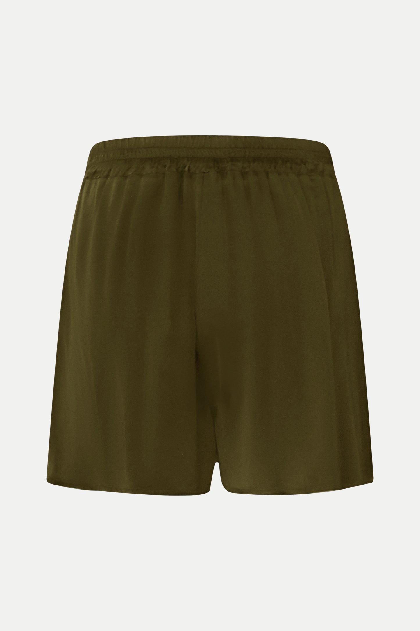 Leichte Viskose-Shorts in Khaki