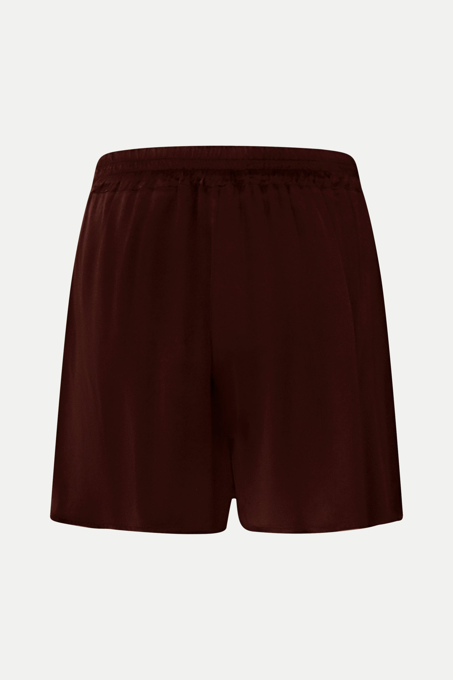 Leichte Viskose-Shorts in Braun