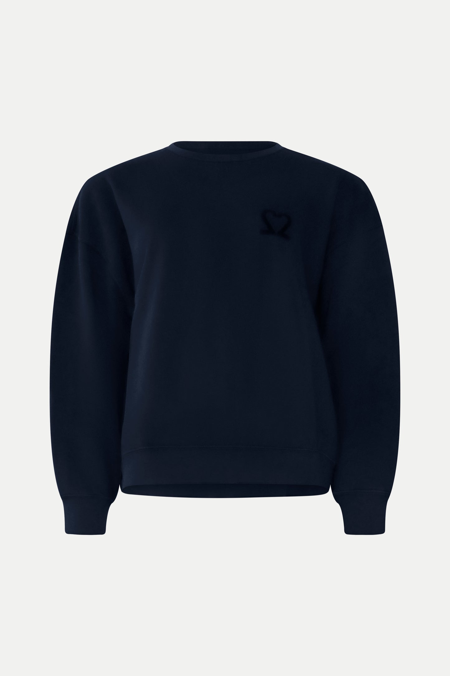 Lässiges Sweatshirt aus Bio- Baumwolle in navy
