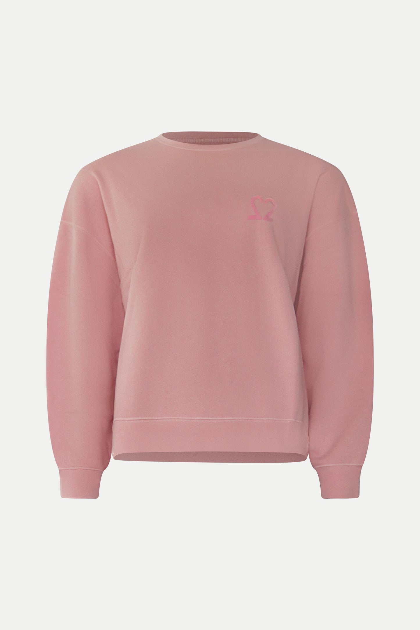 Lässiges Sweatshirt aus Bio- Baumwolle in rose