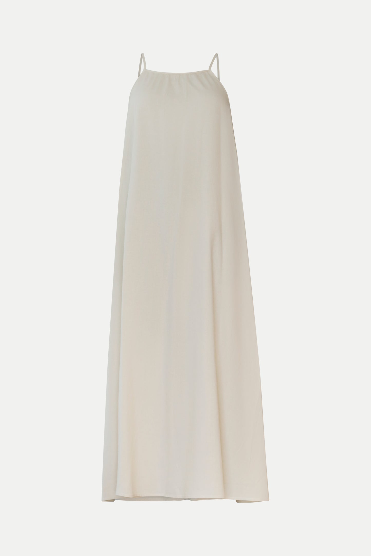 Maxikleid aus Leinen in off- white