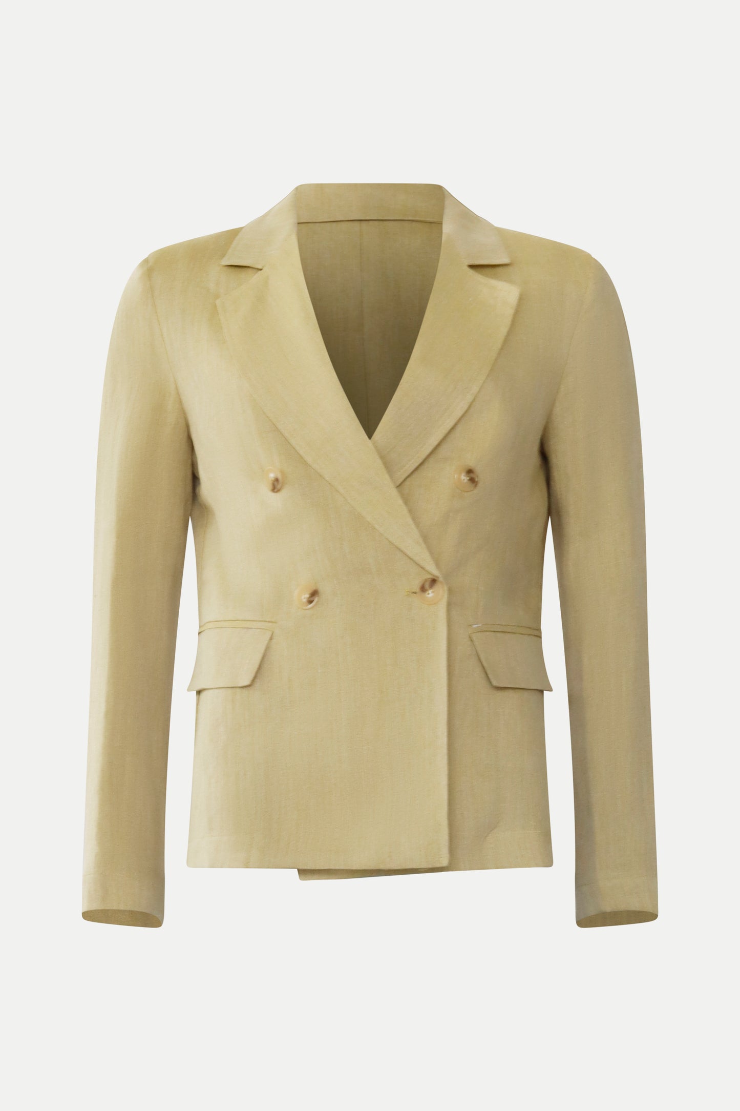 Doppelreihiger Blazer aus Leinen