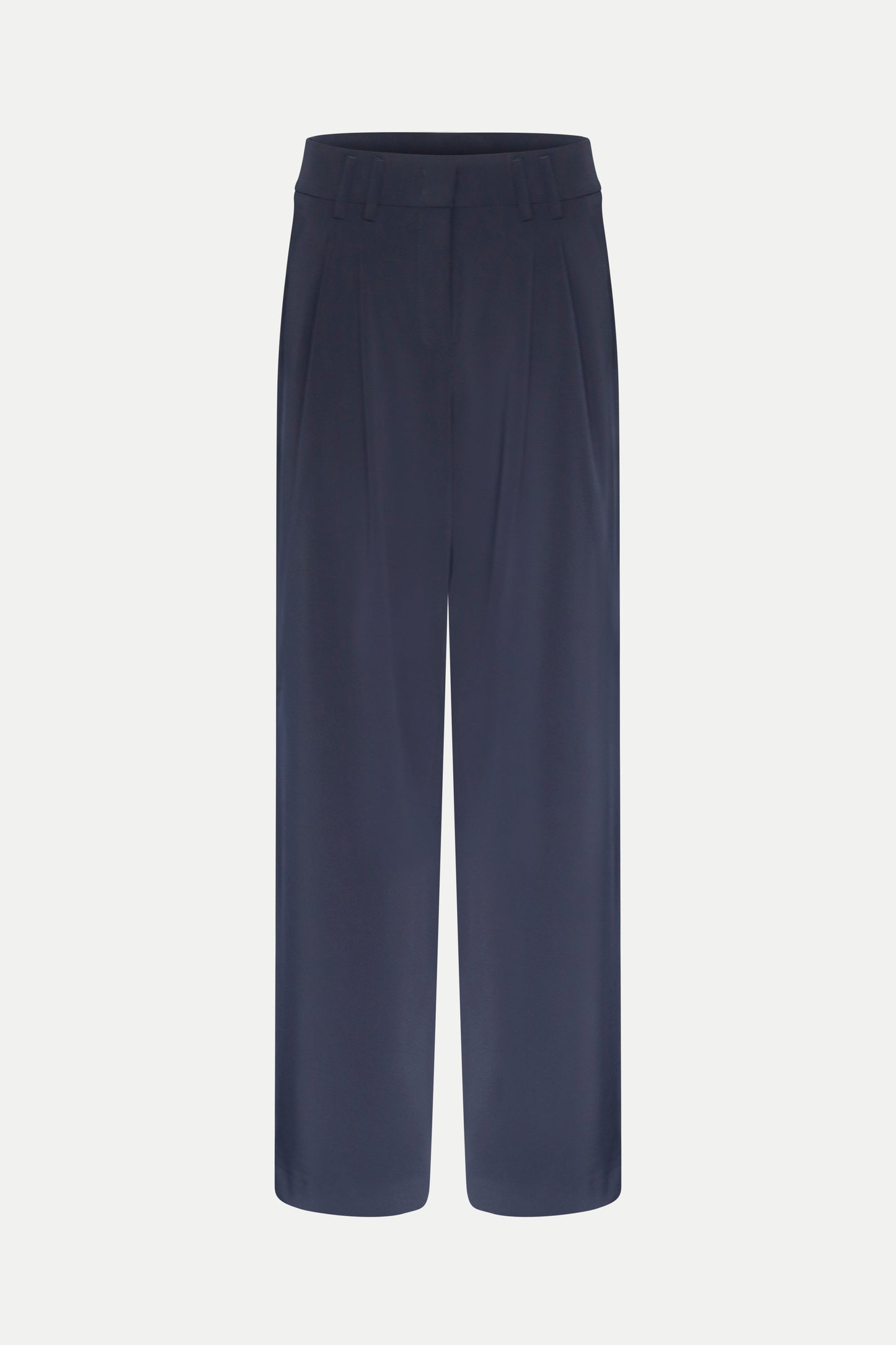 Weit geschnittene Hose in navy (full lenght)