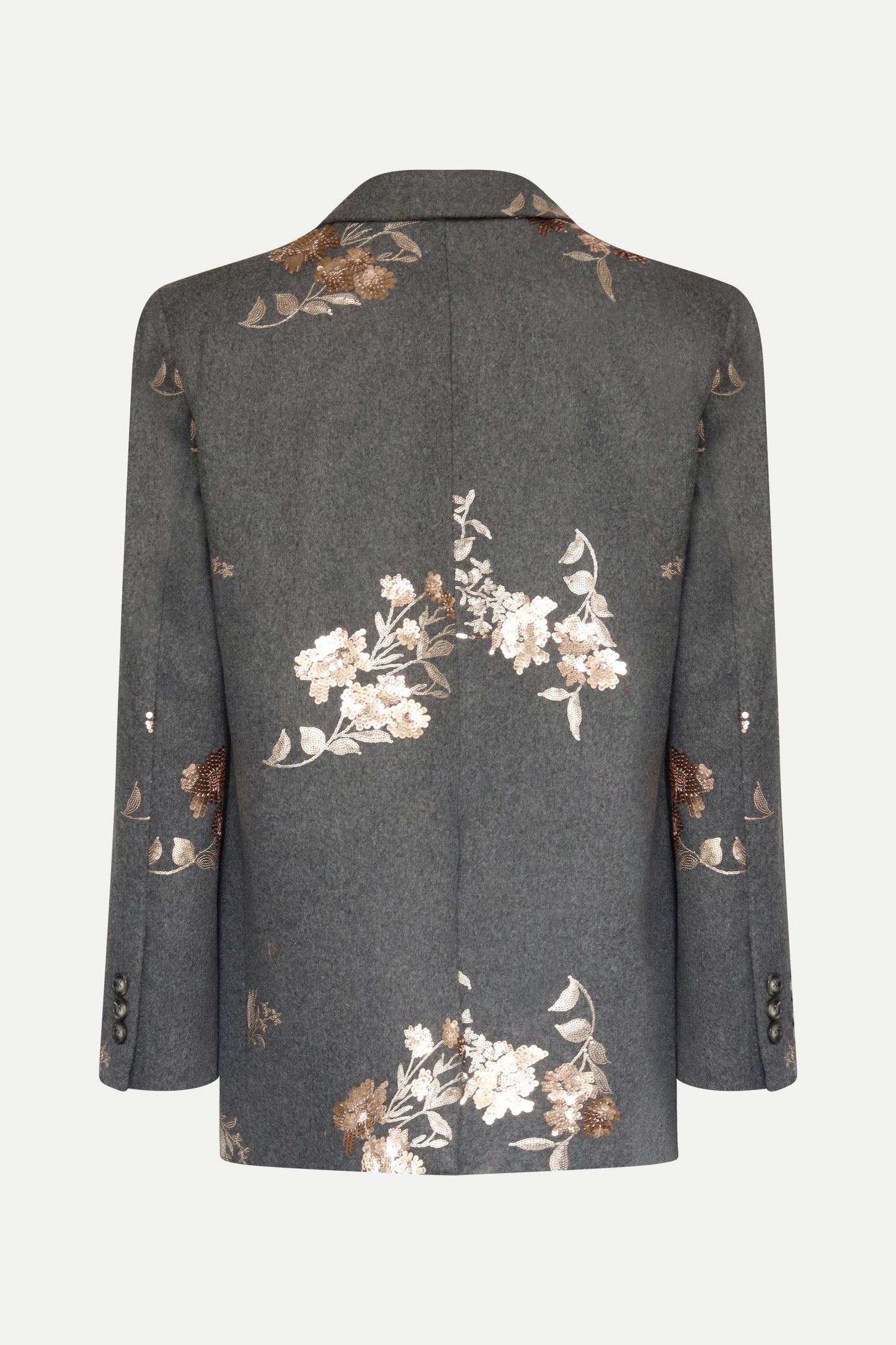 Oversized- Blazer mit Pailletten- Details