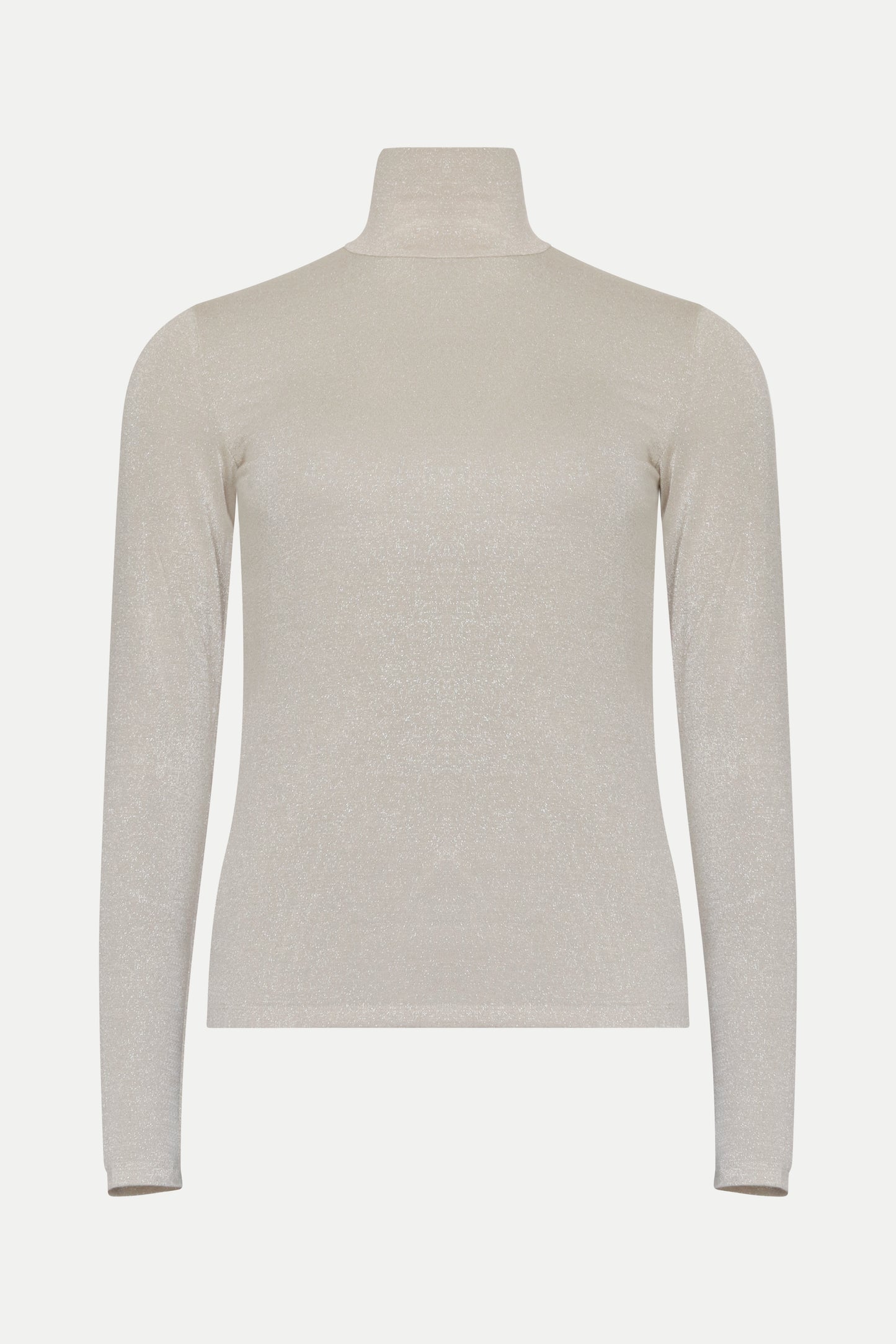 Leichtes Rollkragen- Shirt mit Lurex- Fäden