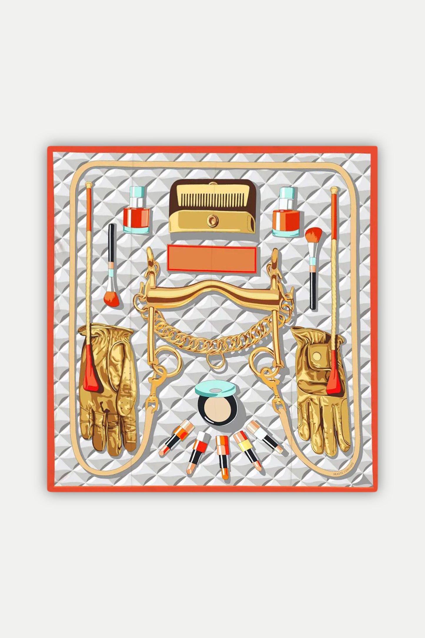 Luxuriöses Seidentuch 90 x 90 cm