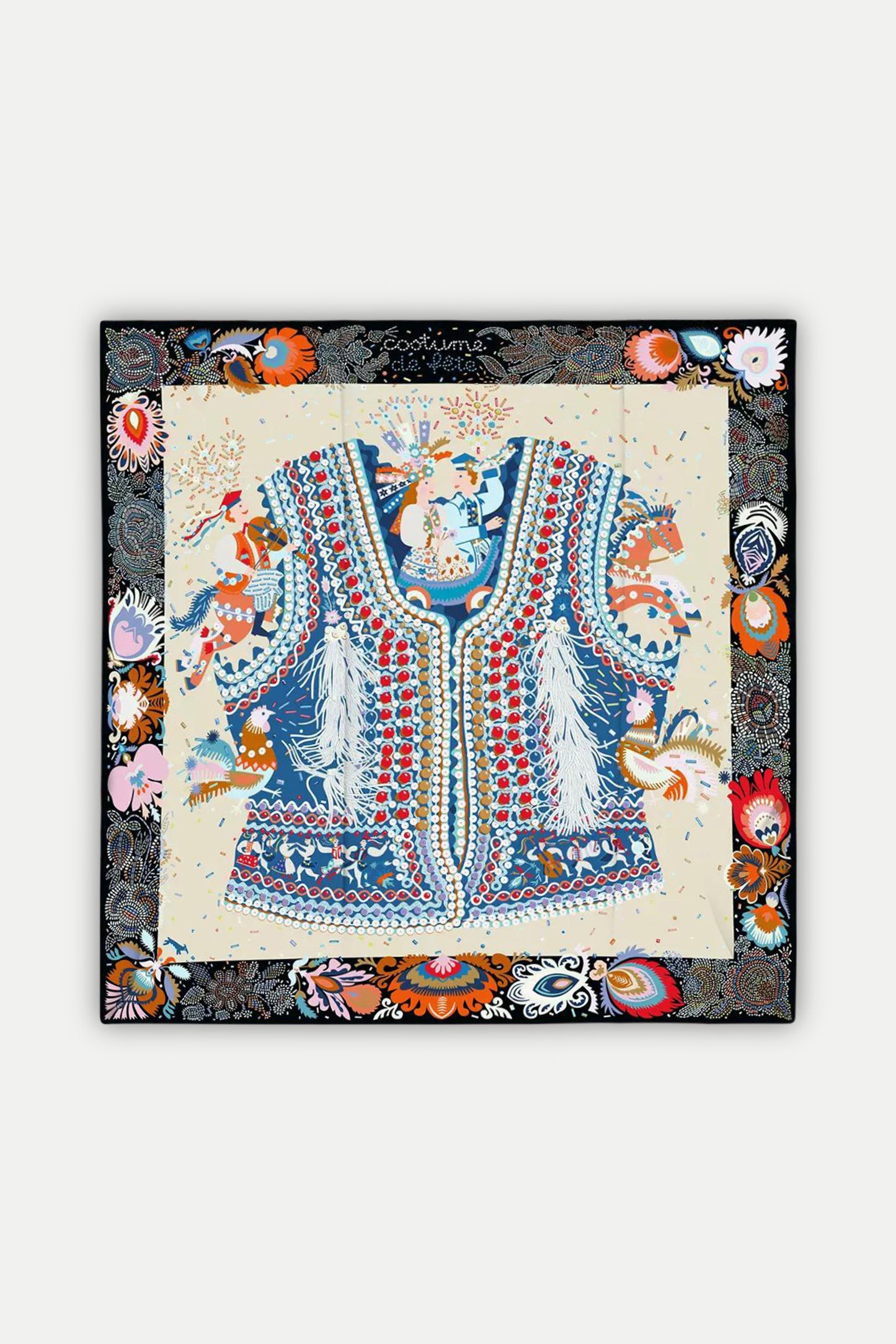 Luxuriöses Seidentuch 90 x 90 cm