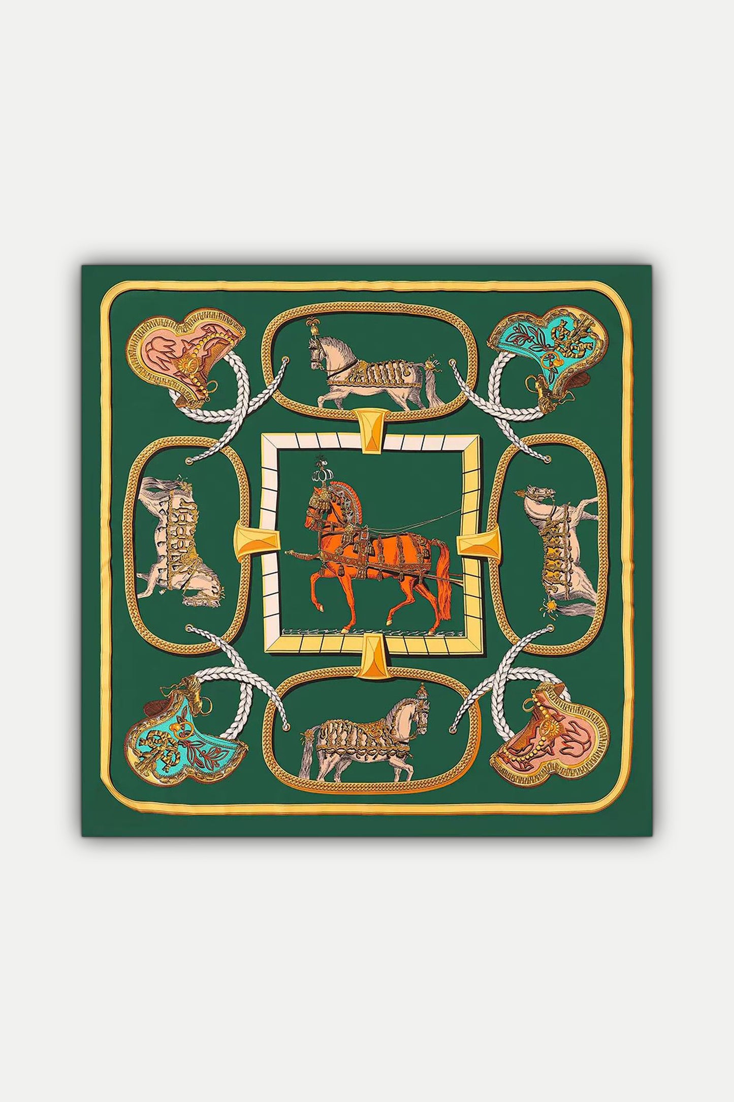 Luxuriöses Seidentuch 130 x 130 cm