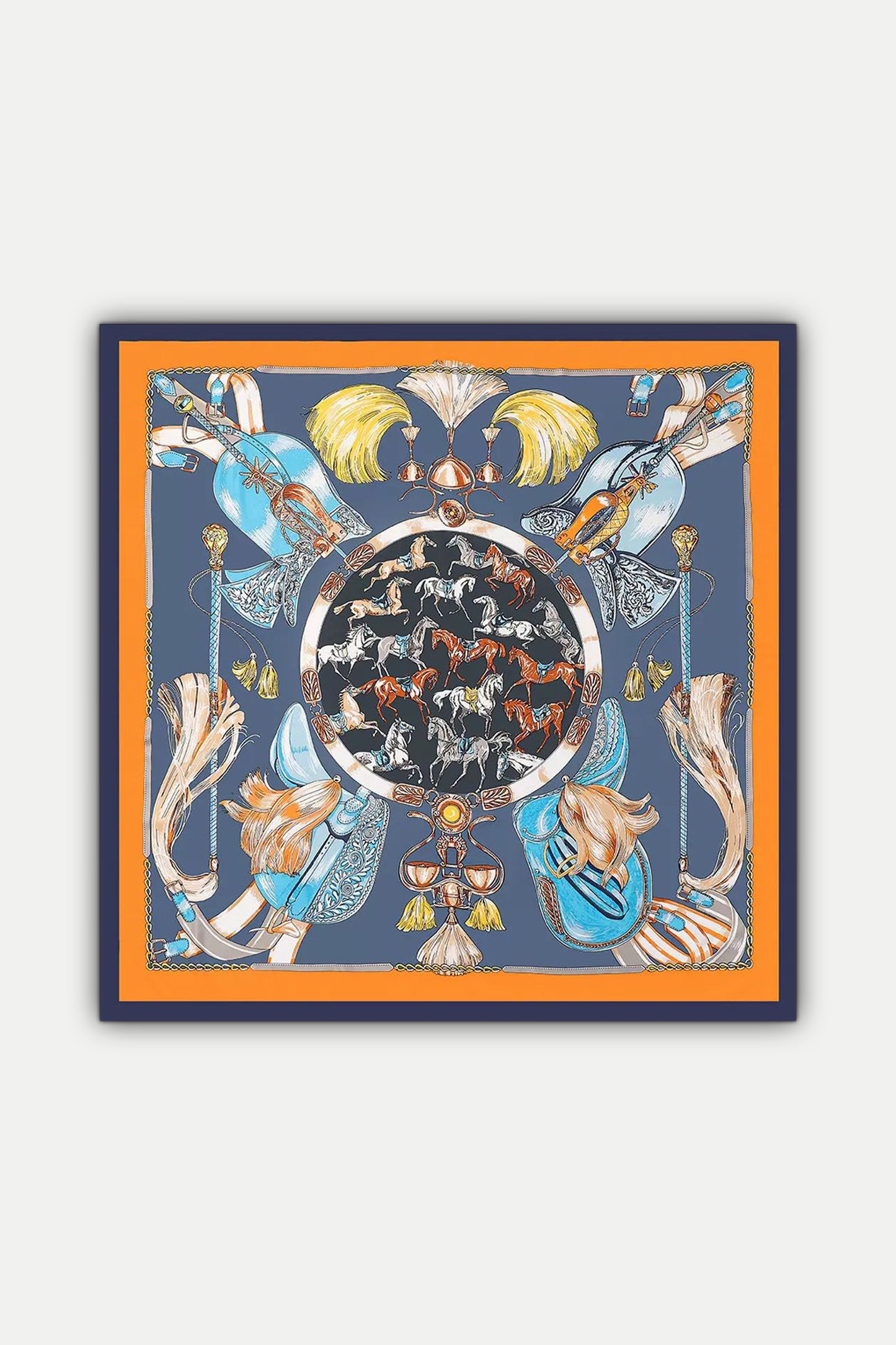 Luxuriöses Seidentuch 130 x 130 cm