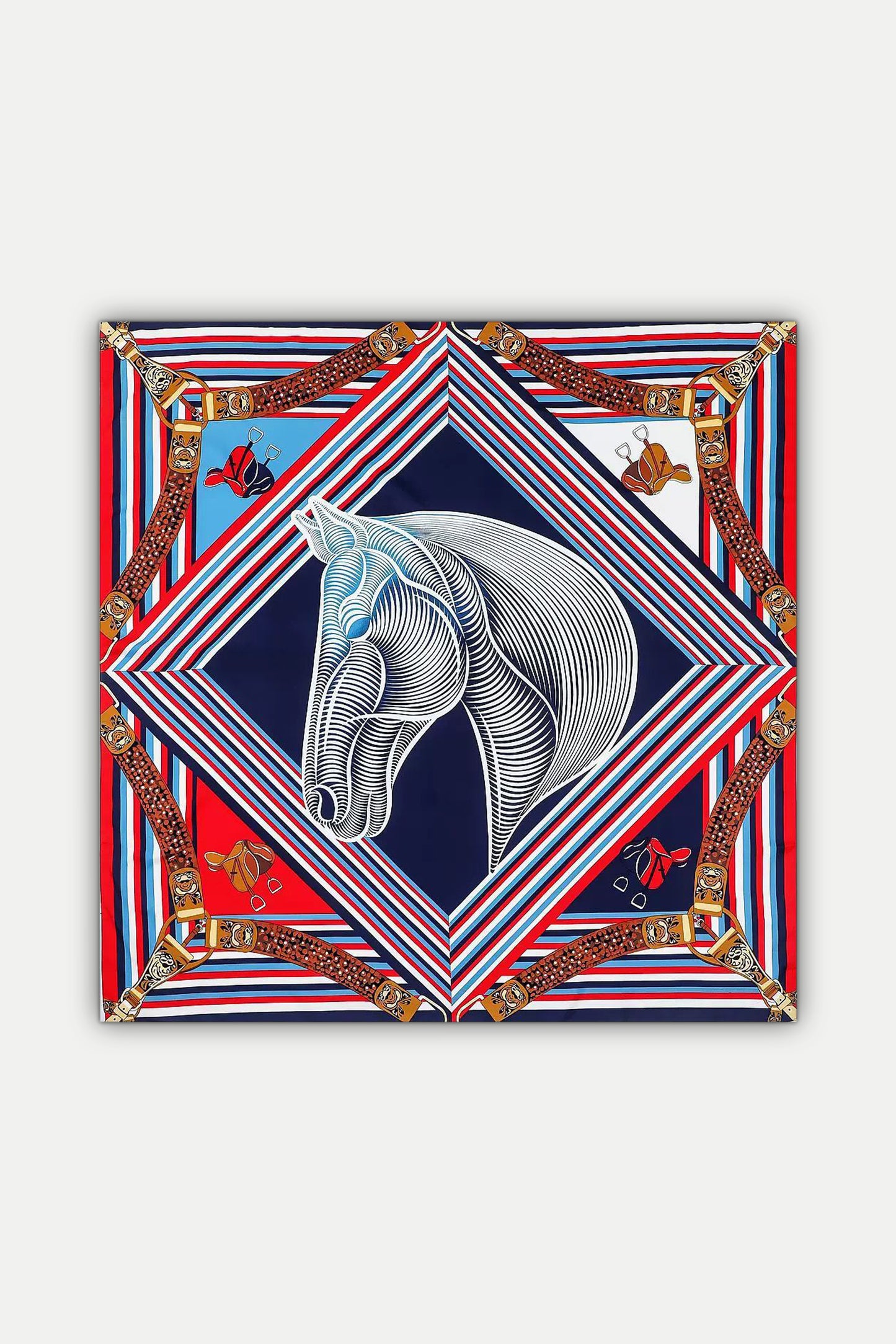 Luxuriöses Seidentuch 130 x 130 cm