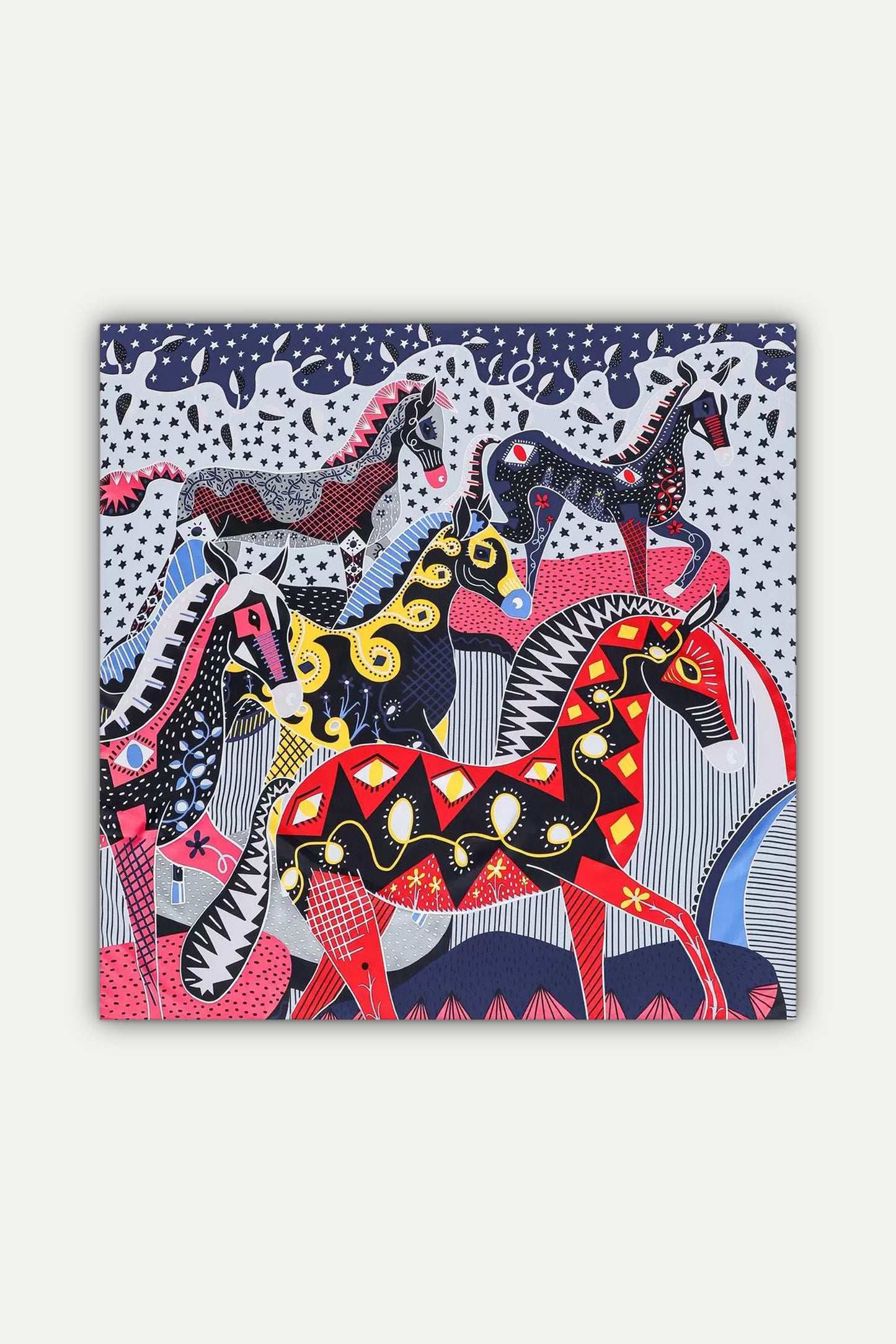 Luxuriöses Seidentuch 130 x 130 cm