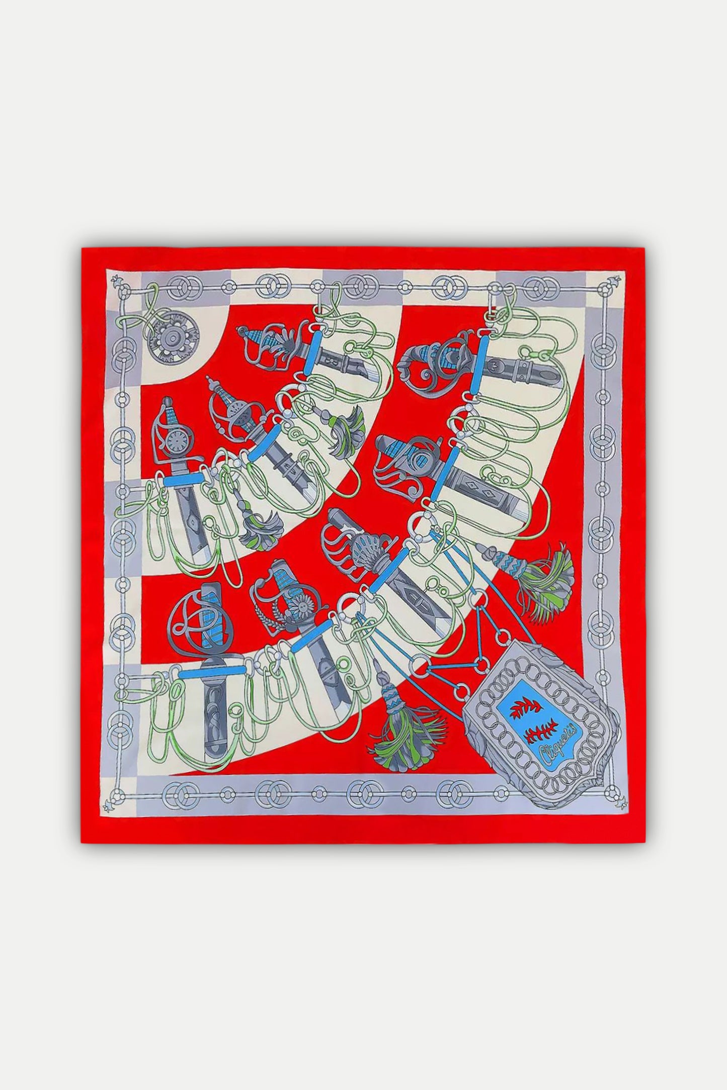 Luxuriöses Seidentuch 90 x 90 cm