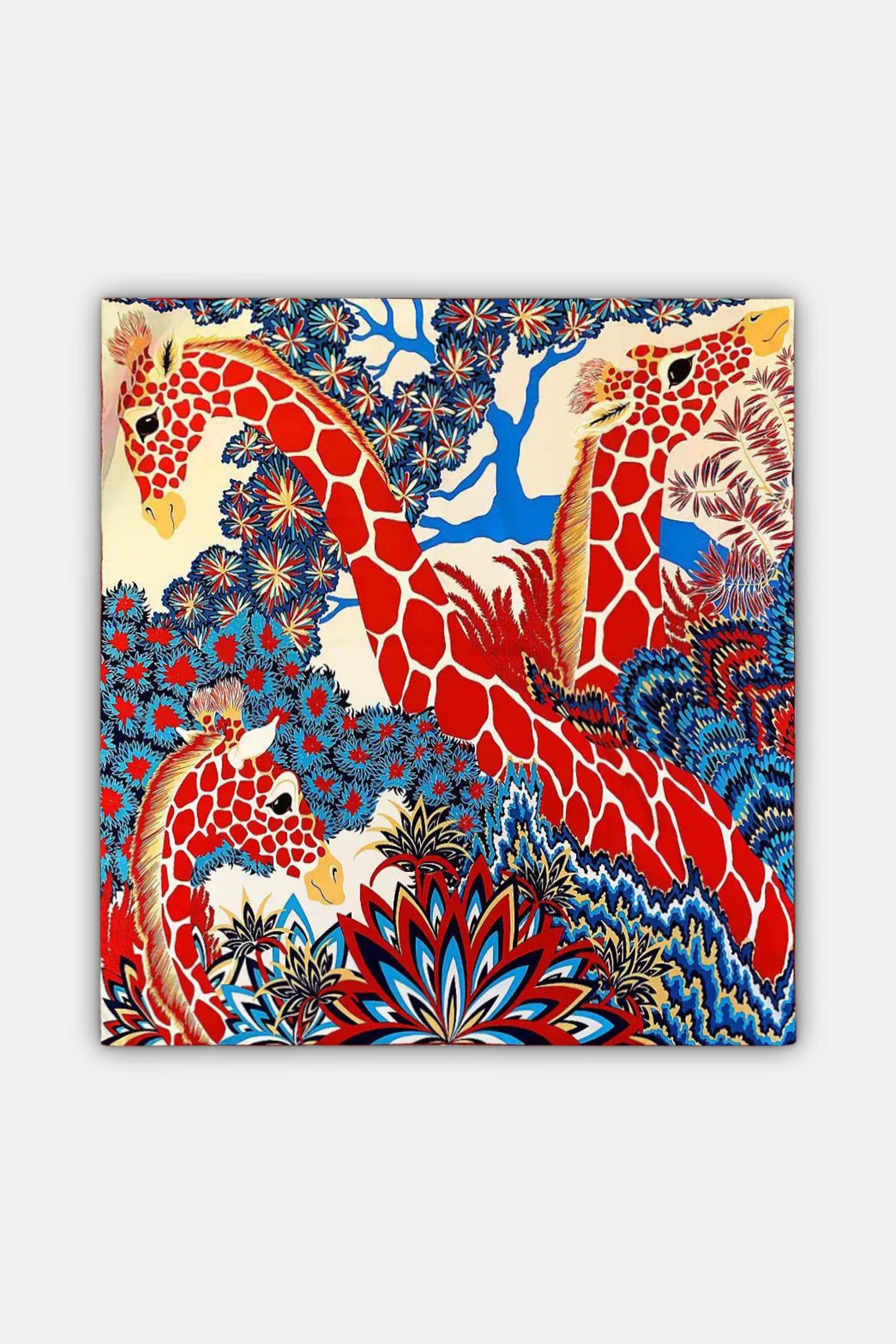 Luxuriöses Seidentuch 90 x 90 cm