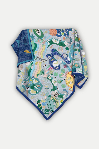 Seidentuch Deluxe „Voyage Sous la Mer“