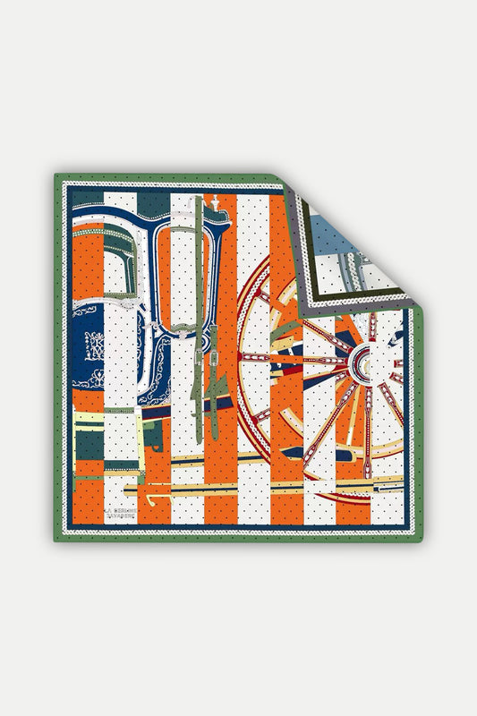 Seidentuch Deluxe "Roues d’Héritage"