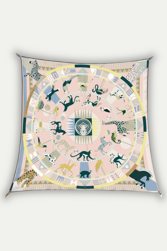 Luxuriöses Seidentuch 90 x 90 cm