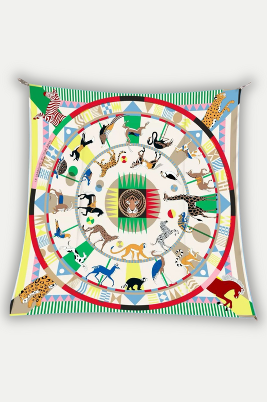 Luxuriöses Seidentuch 90 x 90 cm