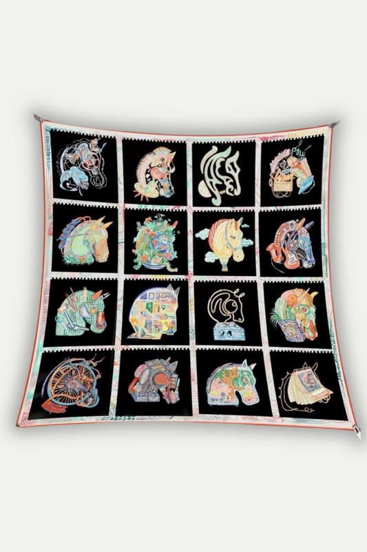 Luxuriöses Seidentuch 90 x 90 cm