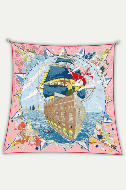Luxuriöses Seidentuch 90 x 90 cm