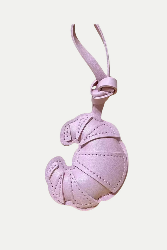 Bag- Charm "Croissant" in rosa
