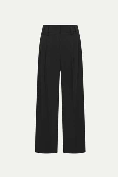 Weit geschnittene Hose in schwarz (full lenght)